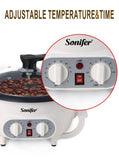 Electric Coffee Bean Roaster Coffee Baked Peanut Beans Baking Stove Popcorn Make Dryer Roasting Machine Grain Drying Sonifer