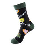 1 Pair Men Cotton Retro Abstract Oil Painting Art Socks Shout Modern Van Gogh Starry Night Happy Oil Painting Skateboard Sock