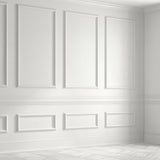 Pre-Cut Wainscoting Panel Kit, 3-Piece Wall Molding for Living Room Bedroom Accent Wall, Glue Installation, DIY Home Decor