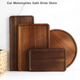 Wooden Tray Whole Piece Walnut No Splicing Wooden Serving Board Natural Cut Wooden Serving Trays Coffee Tea Trays New Tableware