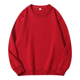 Autumn O-Neck Cotton Women's Sweatshirt Hoodies Basic Loose Casual Women Pullover Solid Sweatshirt Ladies Tops Factory Wholesale