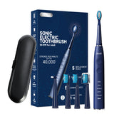Seago Electric Toothbrush Sonic Toothbrush Once Charge Last about 300 Days 5 Modes 5 Toothbrush Heads 1 Travel Box Teeth Clean
