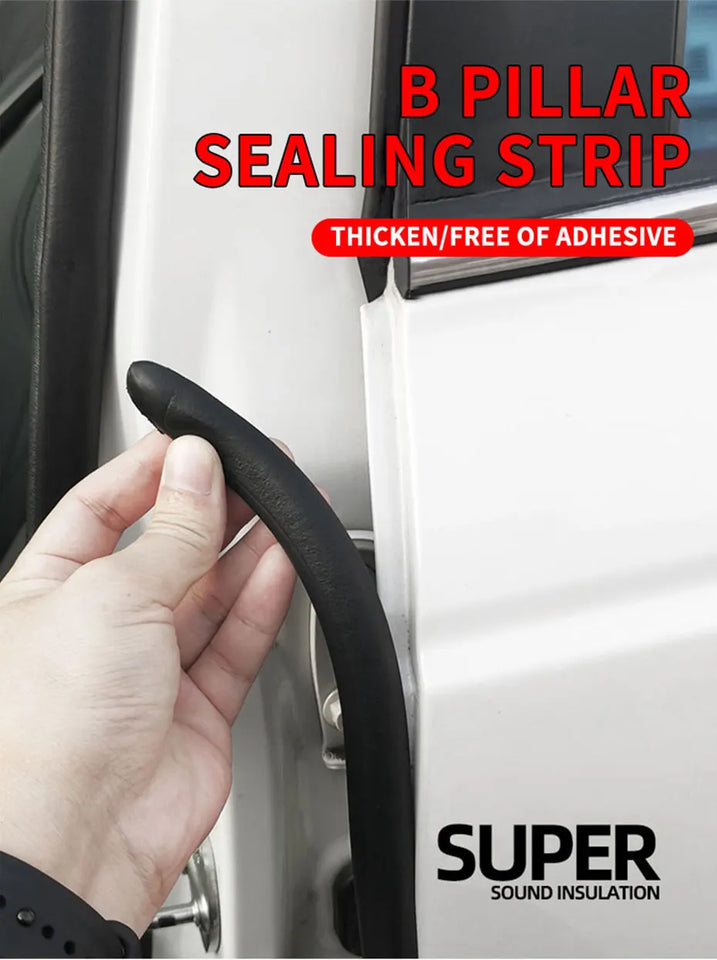Car Door Seal Strip Rubber Car Door Side Sealing Weatherstrip For Car Waterproof Noise Insulation Sealant Auto Protection
