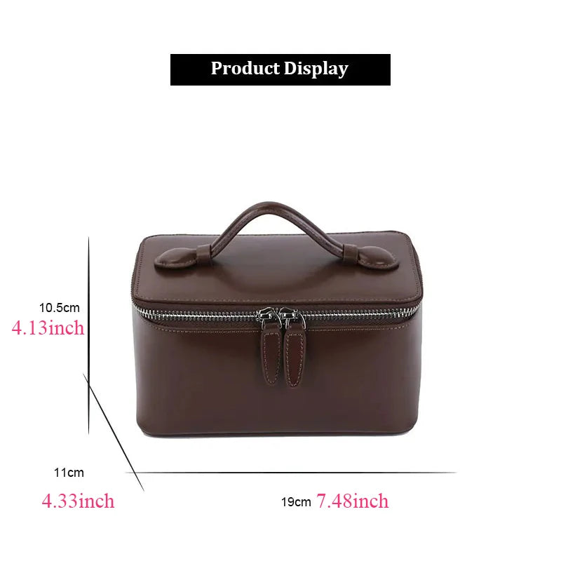 Free Personalized Patent PU leather Women's Mosmetic Bag Waterproof toiletry bag lady handbag Travel Portable Makeup Bag
