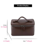 Free Personalized Patent PU leather Women's Mosmetic Bag Waterproof toiletry bag lady handbag Travel Portable Makeup Bag