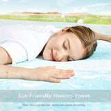JHK 2-4 Inch Memory Foam Soft Mattress Topper Thick Gel Cooling Mattress Soft and Breathable Bed Topper Bedroom Furniture