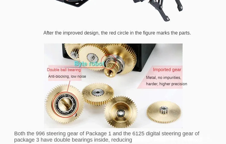 Robotic Arm Kit 6 Dof Programming Robotic Arm DIY kit for Arduino Raspberry Pi Robot For UNO/ESP32 Open Source Code and Tutorial