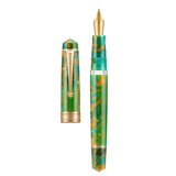 Smooth Asvine P20 Piston Filling Fountain Pen Acrylic Beautiful Patterns EF/F/M Nib with Golden Clip Writing Office Gift Box Pen