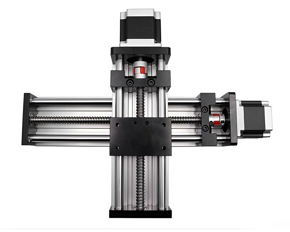 Linear Rail Kit Sliding Table Ball Screw Module Slide Stage 50-300mm Stroke Nema23 Stepper Motor 1.2Nm Power Supply Driver CNC