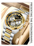 LIGE Top Luxury Man Quartz Watch Waterproof Luminous Date Chronograph Watches For Men Stainless Steel Fashion Men's Watch Reloj
