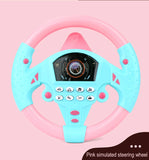 Children Eletric Simulation Steering Wheel Toys Gifts Light Sound Musical Stroller Simulate Driving Car Vocal Toy for Kids