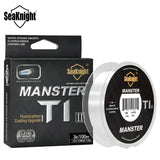 SeaKnight Brand T1II Fluorocarbon Coating Nylon Fishing Line 100M Leader Sinking Monofilament Smooth Carp Fishing Line