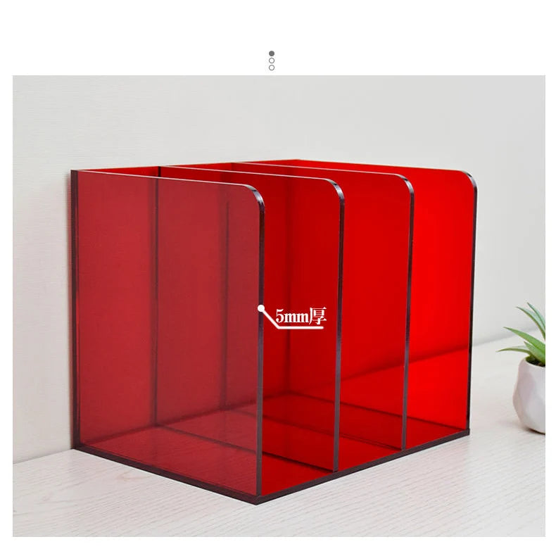 Acrylic File Organizer for Desk,File Holder for Home Office,Book Organizer for Letter,Document,Notebook,Binder,Purse,Mail