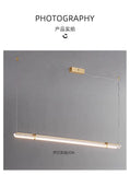 Italian minimalist designer bar restaurant chandelier Nordic minimalist modern all copper restaurant bar lighting
