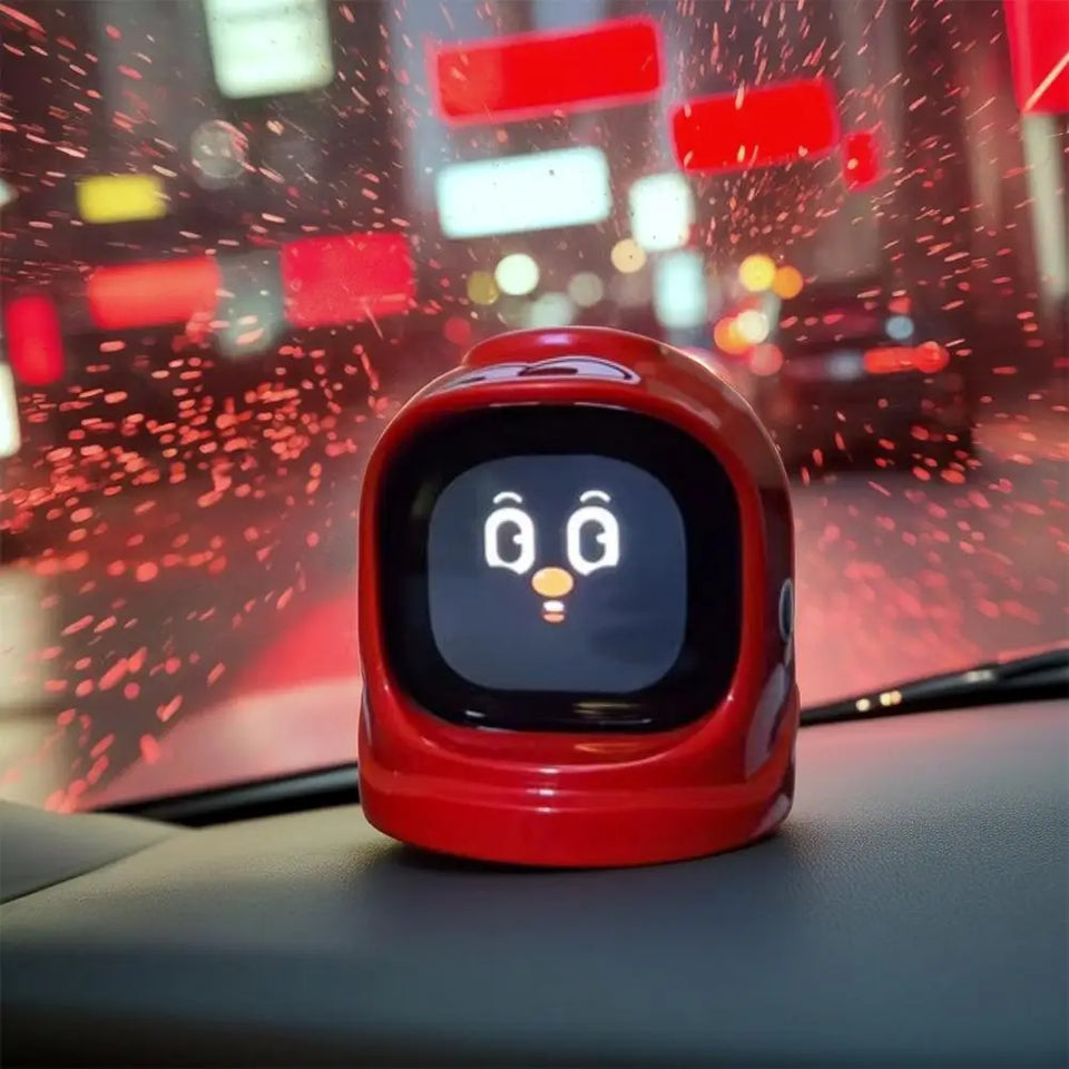 Car Intelligent Robot Mounted Toys Accessories Electronic Pets, Fashion Companions Over 60 Expression Touch Screen Sound Effects