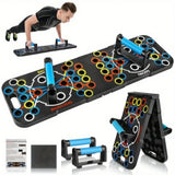 All-in-One Push Up Board for Men & Women, 56 Adjustable Angles for Full-Body Workouts, Foldable Home Gym Equipment