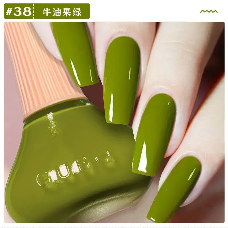 New Oily Gel Nail Polish Glitter Sparking Autumn Winter Milk Coffee Color Varnish No Bake Quick Dry Nail Art Salon Nail Polish