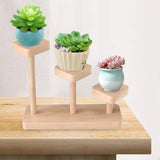 Wooden Display Riser Desktop Display Rack Practical Decorative Collectibles Display Shelf for Jewelry Figurines Toys Cosmetic