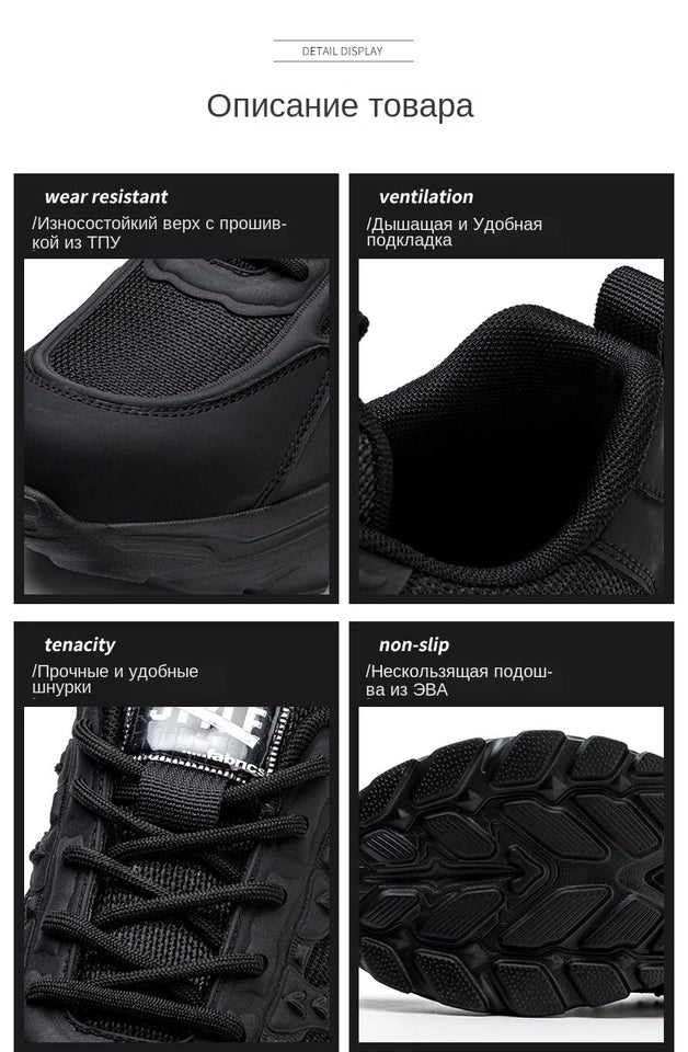 2023 Latest White Safety Shoes Sneakers Men Steel Toe Cap Work Boots Anti-smash Anti-puncture Lightweight Protective Footwear