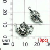 10/20pcs Coffee Charms Alloy Coffee Cup, Coffee Bean Design Pendants for DIY Bracelet Necklace Jewelry Making Accessories