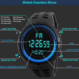 Men's Digital Watches Multifunction Military Men Sports Wristwatch Sweatproof Luminous  Man Student Electronic Watch