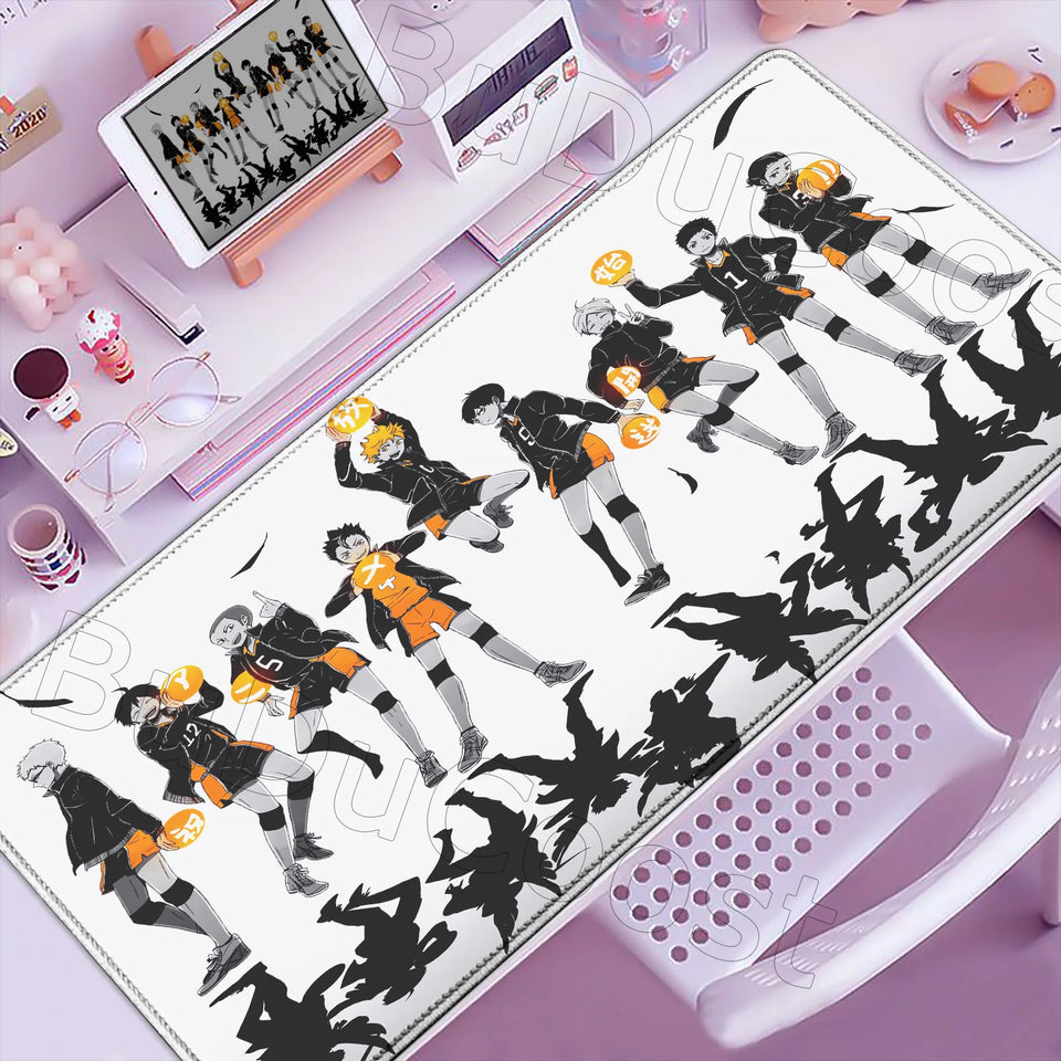 2026 New Arrival Cool Mouse Mat Anime Haikyuu Mause Pad Anime Gaming Large Cabinet Kawaii Mousepad Xxl Desk Cute Pc Carpet Mats
