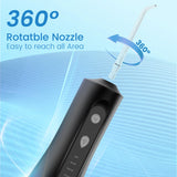 SEJOY Water Flosser Professional For Teeth, Gums, Braces, Dental Care, Electric Power With 5 Settings, 5 Tips For Home Travel