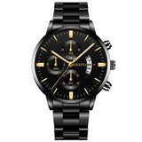 Fashion Men Stainless Steel Watch Luxury Calendar Quartz Wrist Watch Mens Business Watches for Man Clock Montre Homme