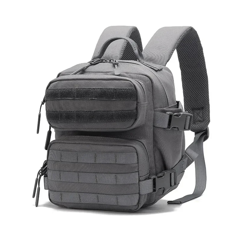 Mini Tactical Backpack for Women Camping Hiking Sports Gym Bag 9L Daily Travel Athlete Fitness Rucksack with Bottle Holder
