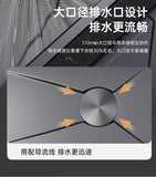 304 Stainless Steel Kitchen Sink, Large Single Sink, Thickened Whale Relief, Digital Display, Washbasin, Washbasin
