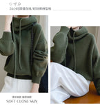 100% Australia Wool Women's Hooded Sweater Long Sleeve Pullovers New Arrivals Knitted Jumper Cashmere New In Sweatshirts Fashion
