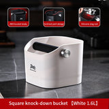 Bincoo Coffee Knock Box Espresso Grounds Container Dump Bin Bucket Anti Slip Powder Beveled Residue Home Cafe Bar Barista Tools