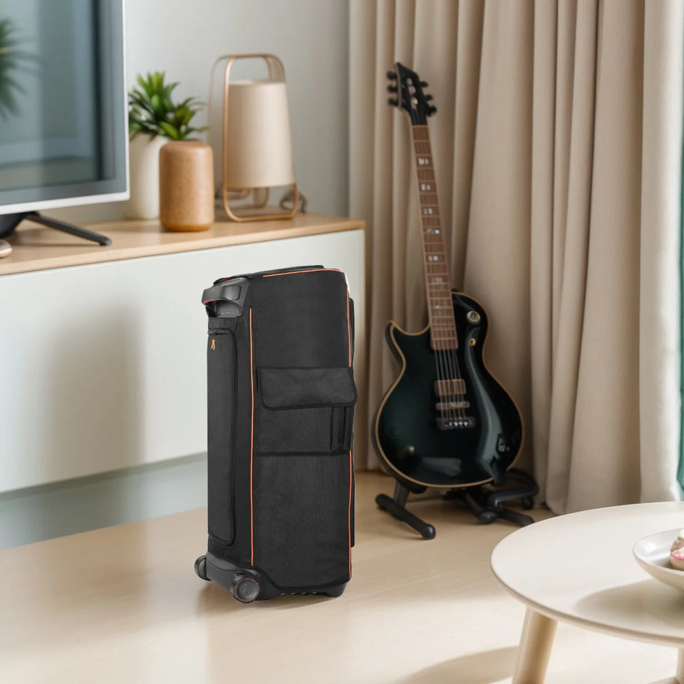 Dust Case Waterproof Speaker Case Slip Sleeve Nylon Fabric Multifunction Bag with Side Storage Pocket for JBL Partybox