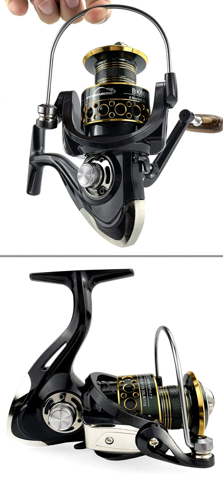 Spinning Fishing Reel 2000-7000 All Metal Spool 8-10KG Power Hard Gear Light & Tough Body Smooth Long Casting Coil