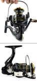 Spinning Fishing Reel 2000-7000 All Metal Spool 8-10KG Power Hard Gear Light & Tough Body Smooth Long Casting Coil