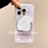 Korean Cute Rabbit Shake Magnetic Holder Phone Griptok Grip Tok Phone Stand Support For iPhone For Magsafe Accessories Smart Tok