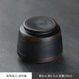 tea organizer Porcelain Purple pottery tea can Sealed moisture-proof jar ceramic purple clay awaken tea jar Pu erh storage jars