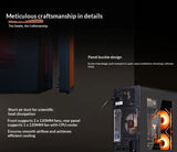 WJCOOLMAN Craftsman Series Small Chassis Home-Type Desktop Computer Supports M-ATX Motherboard - Compact Gaming PC Build