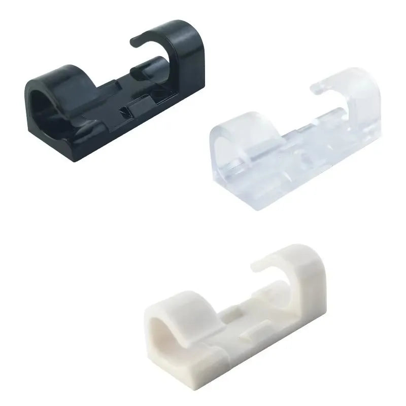 Cable Organizer Clips Cable Management Desktop Workstation ABS Wire Manager Cord Holder USB Charging Data Line Bobbin Winder