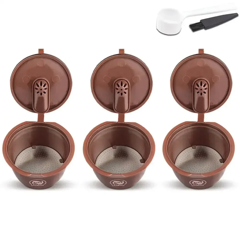 5.4*3.5CM Food Grade PP Reusable Coffee Capsule Pods For Dolce Gusto Refillable Filters Crema Espresso Capsules Cup Kitchen Tool