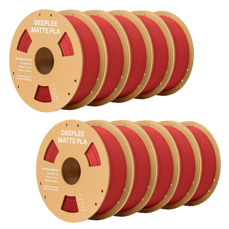 DEEPLEE Matte PLA Filament 1KG,1.75mm FDM 3D Printer Filament Dimensional Accuracy +/- 0.02mm, 1kg Carboard Spool (2.2lbs)