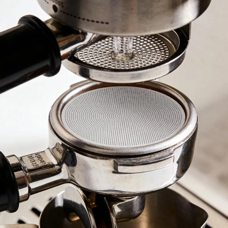 Coffee Filter Holder Stainless Steel Reusable Dripper Fine Mesh Cone Coffee Strainer Espresso Coffee Puck Screen Barista Tool