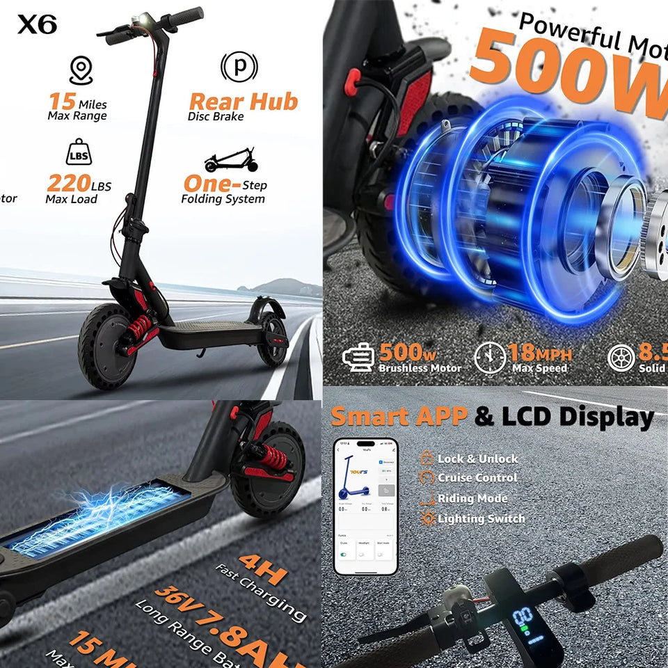 [8 models]10/11 Inch 48V-72V 1000W-6000W Electric Scooter 50-85km/h Fast E Scooter Off Road Electric Kick Scooter Foldable Adult