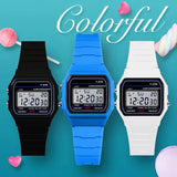 F-91W LED Electronic Watches for Women Men Waterproof Children's Led Sports Watch