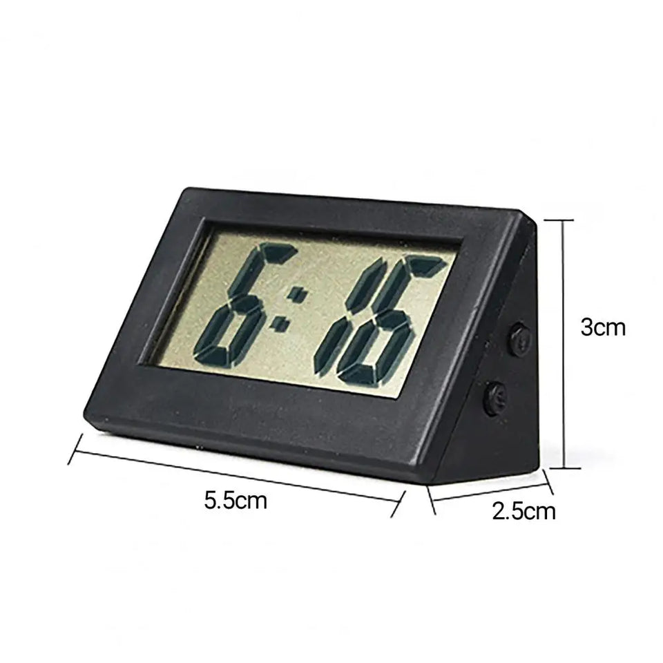 Electronic Clock Car Dashboard Student Exam Study Mini LCD Display Large Screen Table Desk Digital Clock Home