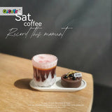 Cute Dollhouse Coffee Cup Miniature Latte Coffee Beverage Cafe Drink Model Doll House Accessories Kids Play House Toys
