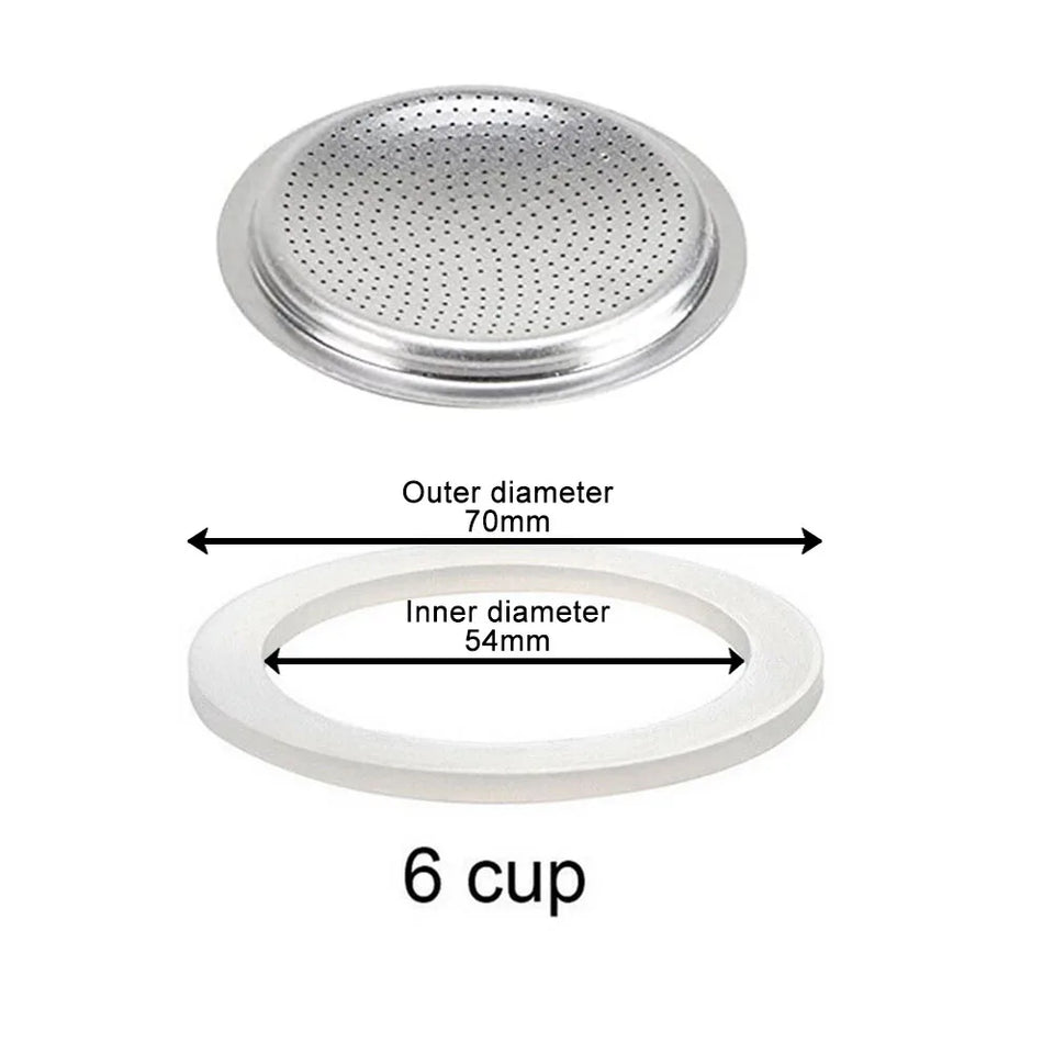 Coffee Rubber Sealing Ring Gasket Washer Gasket Replacenent Cups Rings For Moka Pot Espresso Coffee Makers Kitchen Supplies