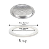 Coffee Rubber Sealing Ring Gasket Washer Gasket Replacenent Cups Rings For Moka Pot Espresso Coffee Makers Kitchen Supplies