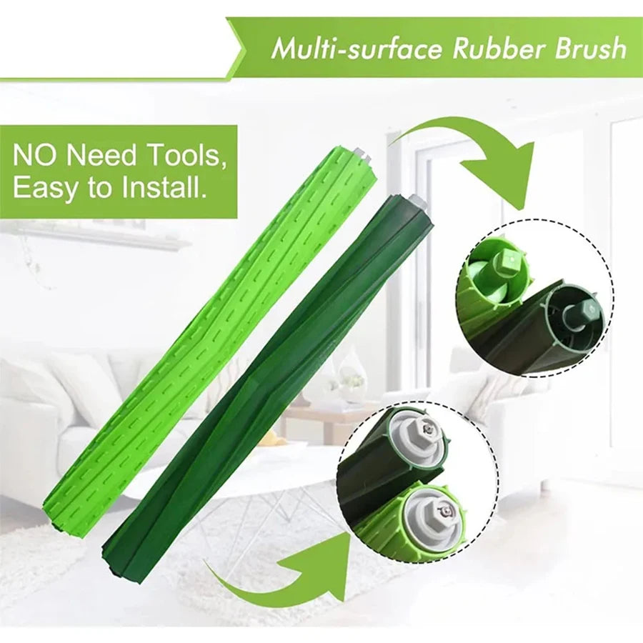 Rubber Roller Brush Kit For iRobot Roomba S9 (9150) S9+ S9 Plus (9550) Robot Vacuum Cleaner Replacement Spare  Accessories