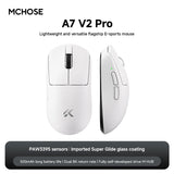 NEW MCHOSE A7 V2 E-sports mouse wireless Bluetooth tri-mode Ergonomics lightweight 8K gaming mice Customized PC accessory gifts
